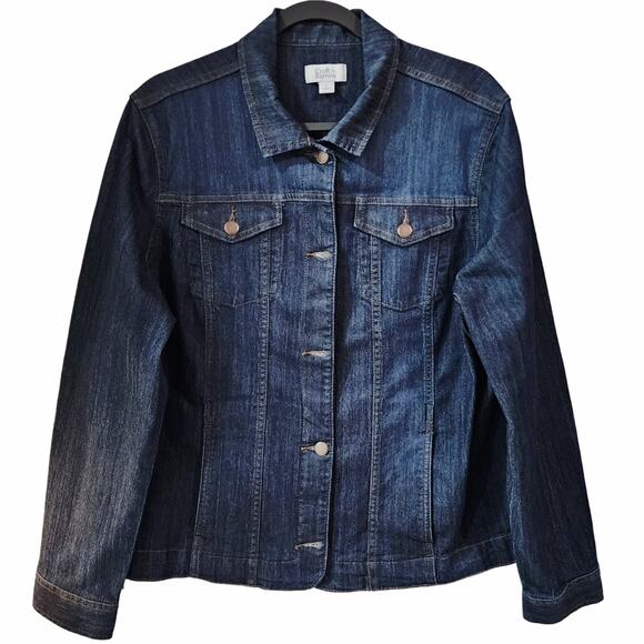 Mama Leopard Design Custom Upcycled Jean Jacket, Women's L - Picture 4 of 6